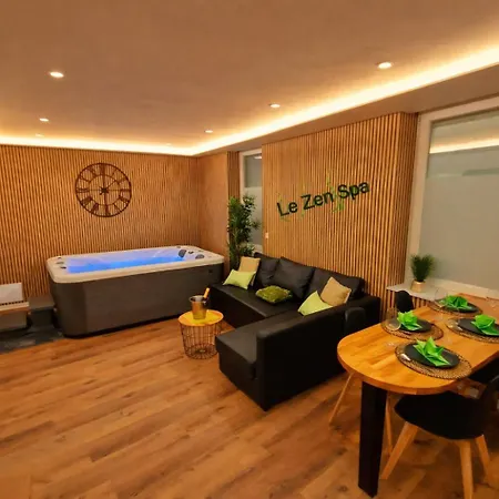 Zen Spa-4 Pers-jacuzzi-parking-clim-colmar Appartement